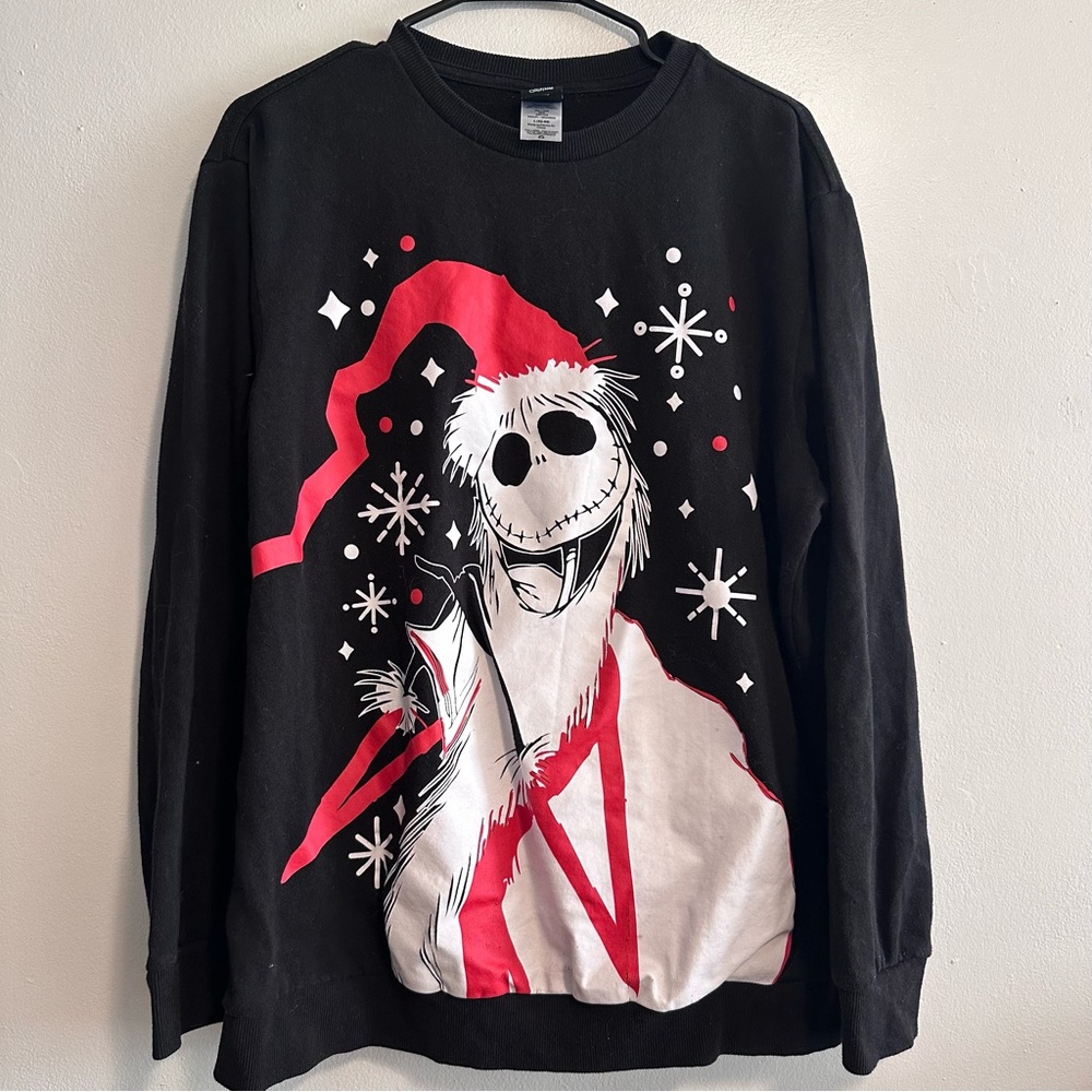 Nightmare before Christmas graphic long sleeve crewneck sweater